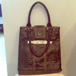 GUESS black leather purse